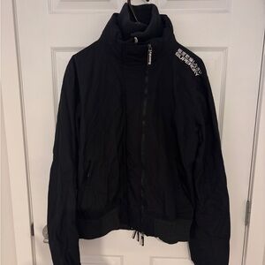 Superdry Men’s Black and Gray Windbomber Jacket